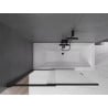 Mexen Fox sliding 2-panel bathtub screen 120 x 150 cm, transparent, black - 891-120-002-70-00