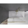 Mexen Fox 2-panel sliding bathtub screen 120 x 150 cm, transparent, gold - 891-120-002-50-00