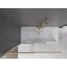 Mexen Fox 2-Panel Sliding Shower Screen 120 x 150 cm, Transparent, Gold - 891-120-002-50-00
