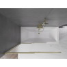 Mexen Fox 2-wing sliding bathtub screen 120 x 150 cm, frosted, gold - 891-120-002-50-30