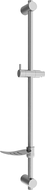 Mexen DF shower bar with a soap dish 80 cm, Graphite - 79382-66