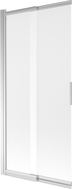 Mexen Fox 2-panel sliding bathtub screen 85 x 150 cm, frost, chrome - 891-085-002-01-30
