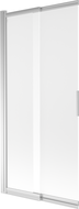 Mexen Fox 2-wing sliding shower screen 85 x 150 cm, frost, chrome - 891-085-002-01-30