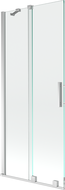Mexen Velar 2-wing Sliding Bath Screen 85 x 150 cm, Transparent, Chrome - 896-085-000-01-01
