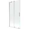 Mexen Velar 2-Wing Sliding Bath Screen 90 x 150 cm, Transparent, Chrome - 896-090-000-01-01