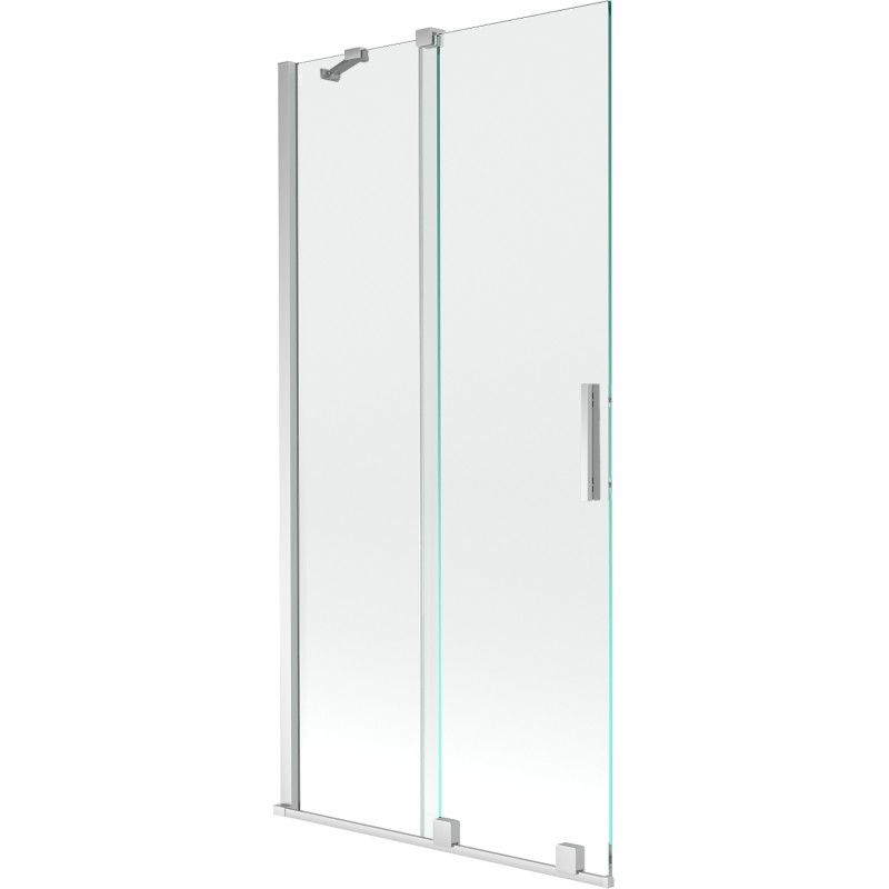 Mexen Velar 2-wing sliding bathtub screen 95 x 150 cm, transparent, chrome - 896-095-000-01-01