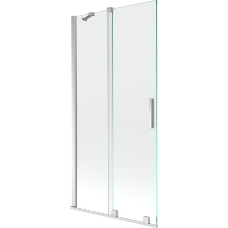 Mexen Velar 2-wing Sliding Bath Screen 95 x 150 cm, Transparent, Chrome - 896-095-000-01-01