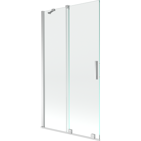 Mexen Velar 2-wing Sliding Bathtub Screen 100 x 150 cm, Transparent, Chrome - 896-100-000-01-01