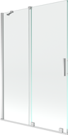Mexen Velar 2-wing bathtub screen Sliding 120 x 150 cm, transparent, chrome - 896-120-000-01-01