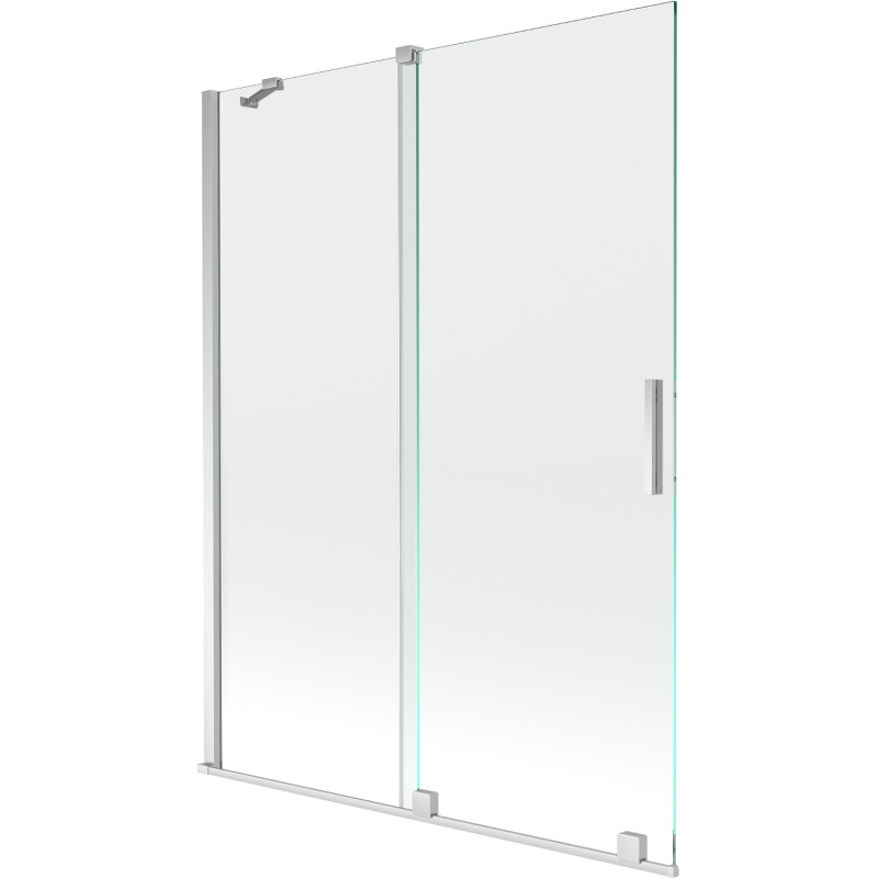 Mexen Velar 2-panel bathtub screen sliding 130 x 150 cm, transparent, chrome - 896-130-000-01-01