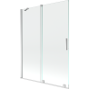 Mexen Velar 2-panel bathtub screen sliding 130 x 150 cm, transparent, chrome - 896-130-000-01-01