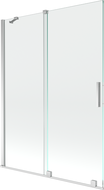 Mexen Velar 2-wing bathtub screen Sliding 130 x 150 cm, transparent, chrome - 896-130-000-01-01