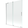 Mexen Velar 2-wing bathtub screen Sliding 140 x 150 cm, transparent, chrome - 896-140-000-01-01