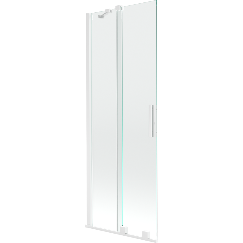 Mexen Velar bath screen 2-panel sliding 70 x 150 cm, transparent, white - 896-070-000-01-20