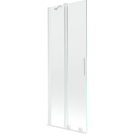 Mexen Velar bathtub screen 2-panel sliding 75 x 150 cm, transparent, white - 896-075-000-01-20
