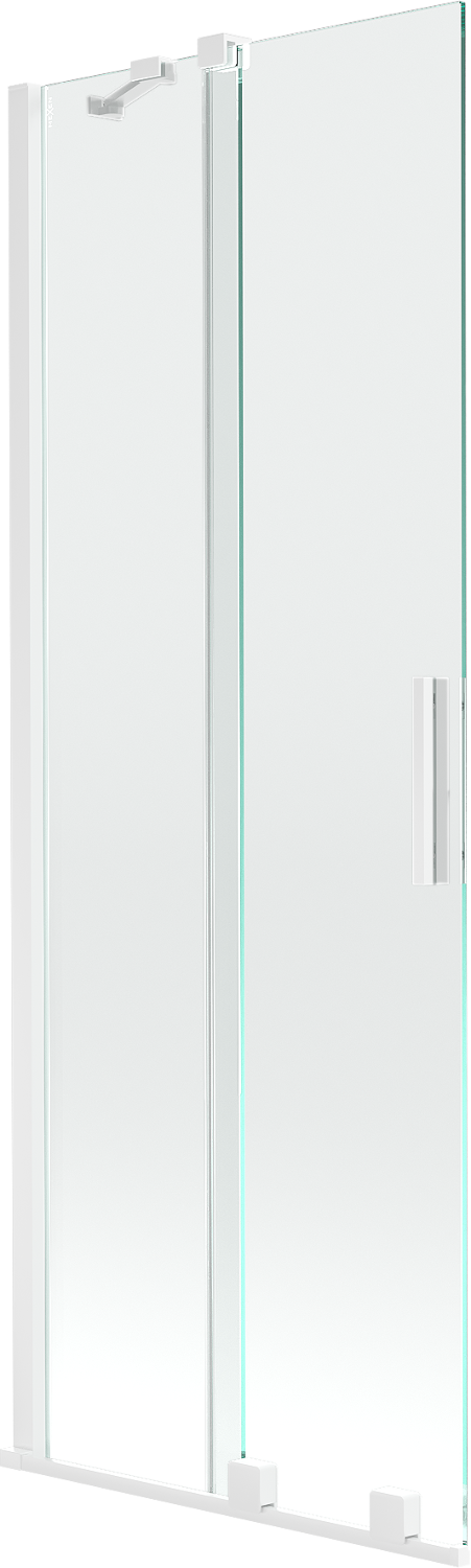 Mexen Velar 2-wing bathtub screen Sliding 70 x 150 cm, transparent, white - 896-075-000-01-20