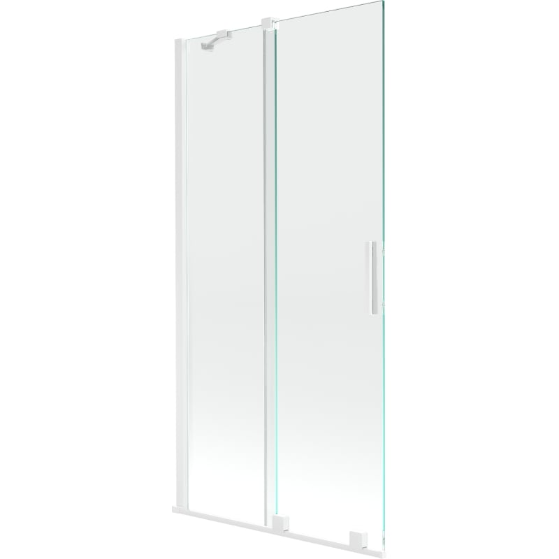 Mexen Velar 2-panel sliding bathtub screen 90 x 150 cm, transparent, white - 896-090-000-01-20