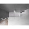 Mexen Velar 2-wing Sliding Bath Screen 90 x 150 cm, Transparent, White - 896-090-000-01-20