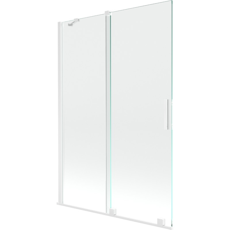 Mexen Velar 2-panel sliding bathtub screen 120 x 150 cm, transparent, white - 896-120-000-01-20