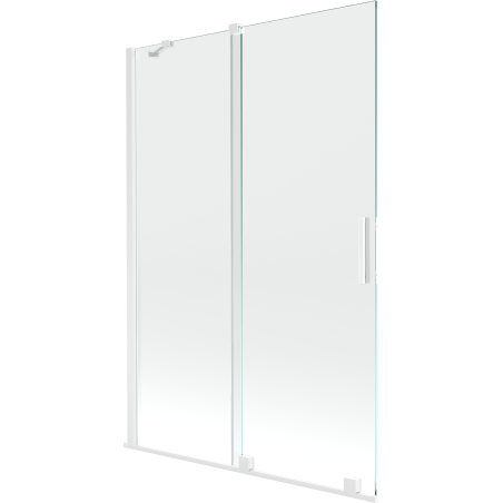 Mexen Velar 2-wing sliding bathtub screen 120 x 150 cm, transparent, white - 896-120-000-01-20