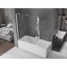 Mexen Velar 2-wing sliding shower screen 140 x 150 cm, transparent, white - 896-140-000-01-20