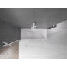 Mexen Velar 2-wing sliding shower screen 140 x 150 cm, transparent, white - 896-140-000-01-20