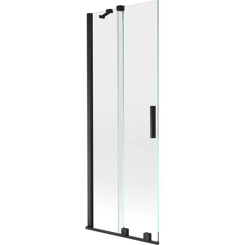 Mexen Velar 2-wing bathtub screen Sliding 70 x 150 cm, transparent, black - 896-070-000-01-70