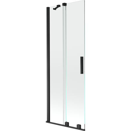 Mexen Velar 2-wing bathtub screen Sliding 75 x 150 cm, transparent, black - 896-075-000-01-70