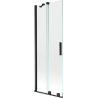 Mexen Velar 2-wing bathtub screen Sliding 75 x 150 cm, transparent, black - 896-075-000-01-70