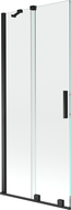 Mexen Velar 2-panel sliding bathtub screen 85 x 150 cm, transparent, black - 896-085-000-01-70