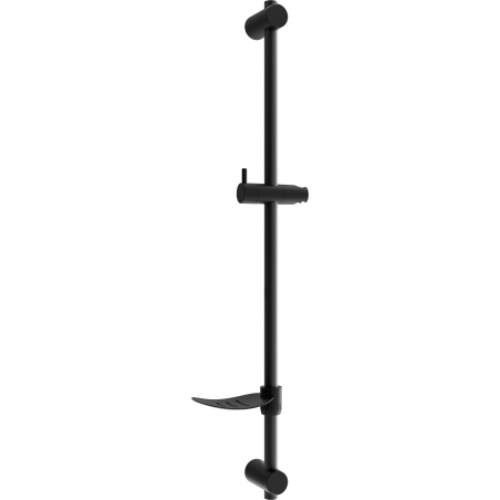 Mexen DF shower rail with soap dish 80 cm, black - 79382-70