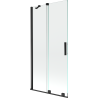 Mexen Velar 2-panel sliding bathtub screen 95 x 150 cm, transparent, black - 896-095-000-01-70