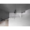 Mexen Velar 2-panel sliding bathtub screen 95 x 150 cm, transparent, black - 896-095-000-01-70