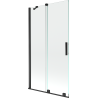Mexen Velar 2-panel sliding bath screen 100 x 150 cm, transparent, black - 896-100-000-01-70