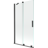 Mexen Velar 2-wing sliding shower screen 100 x 150 cm, transparent, black - 896-100-000-01-70