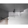 Mexen Velar 2-wing sliding shower screen 100 x 150 cm, transparent, black - 896-100-000-01-70