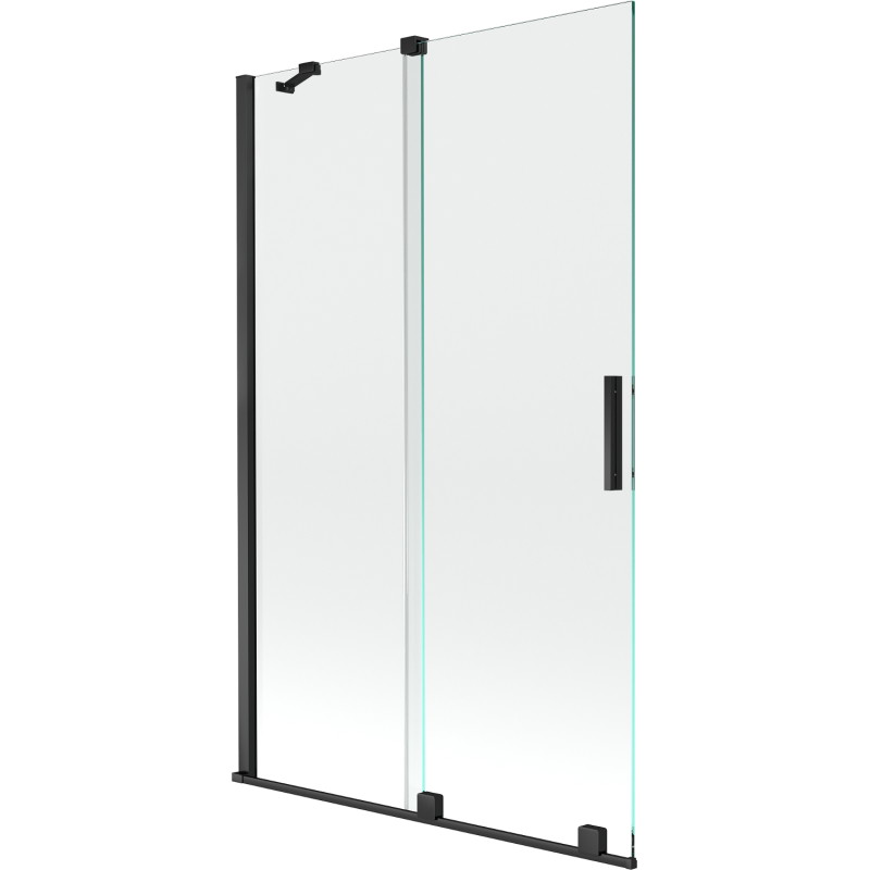 Mexen Velar 2-panel sliding bathtub screen 110 x 150 cm, transparent, black - 896-110-000-01-70