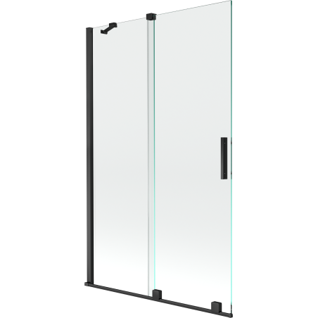 Mexen Velar 2-panel sliding bath screen 110 x 150 cm, transparent, black - 896-110-000-01-70