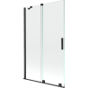 Mexen Velar 2-panel sliding bathtub screen 110 x 150 cm, transparent, black - 896-110-000-01-70