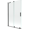 Mexen Velar 2-panel sliding shower screen 110 x 150 cm, transparent, black - 896-110-000-01-70