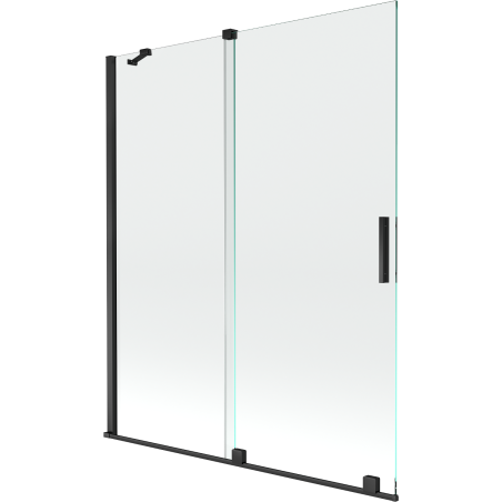Mexen Velar 2-wing sliding bathtub screen 140 x 150 cm, transparent, black - 896-140-000-01-70