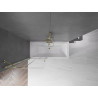 Mexen Velar 2-panel sliding bathtub screen 80 x 150 cm, transparent, gold - 896-080-000-01-50