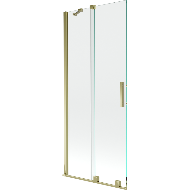 Mexen Velar 2-wing bathtub screen Sliding 85 x 150 cm, transparent, gold - 896-085-000-01-50