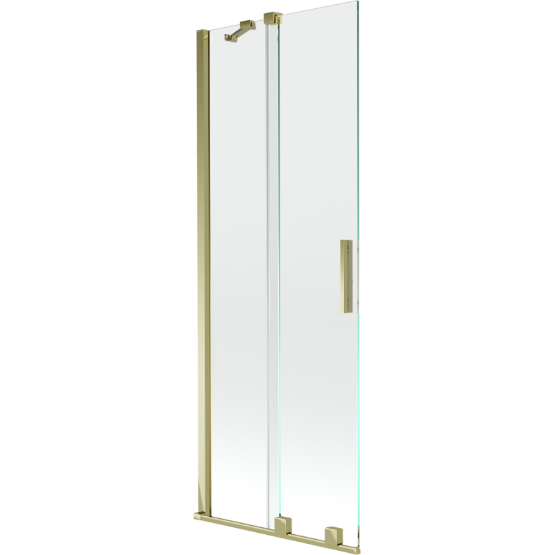Mexen Velar 2-wing bathtub screen Sliding 70 x 150 cm, transparent, gold - 896-070-000-01-50
