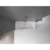 Mexen Velar 2-panel sliding shower screen 70 x 150 cm, transparent, gold - 896-070-000-01-50