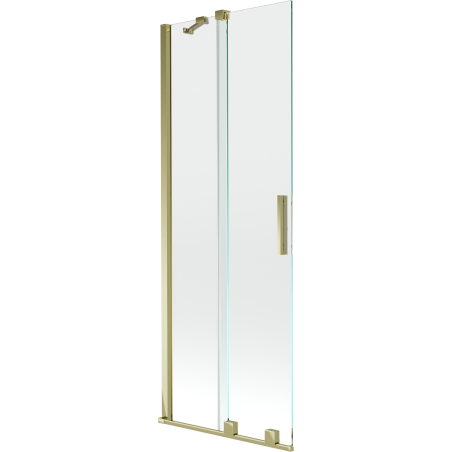 Mexen Velar 2-winged sliding shower screen 75 x 150 cm, transparent, gold - 896-075-000-01-50