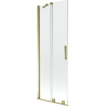 Mexen Velar 2-winged sliding shower screen 75 x 150 cm, transparent, gold - 896-075-000-01-50