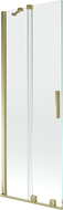Mexen Velar 2-wing bathtub screen Sliding 75 x 150 cm, transparent, gold - 896-075-000-01-50