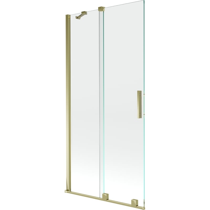 Mexen Velar 2-wing sliding bathtub screen 90 x 150 cm, transparent, gold - 896-090-000-01-50