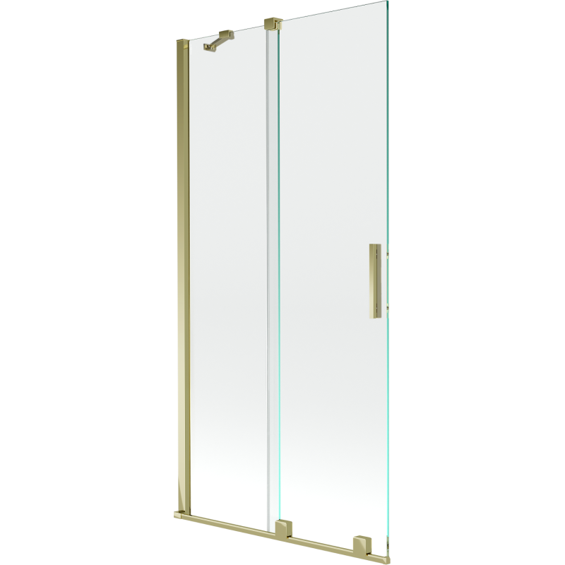 Mexen Velar 2-wing bathtub screen Sliding 95 x 150 cm, transparent, gold - 896-095-000-01-50